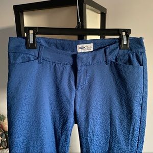 Old Navy Blue Pixie Crop Work Pants - Size 2